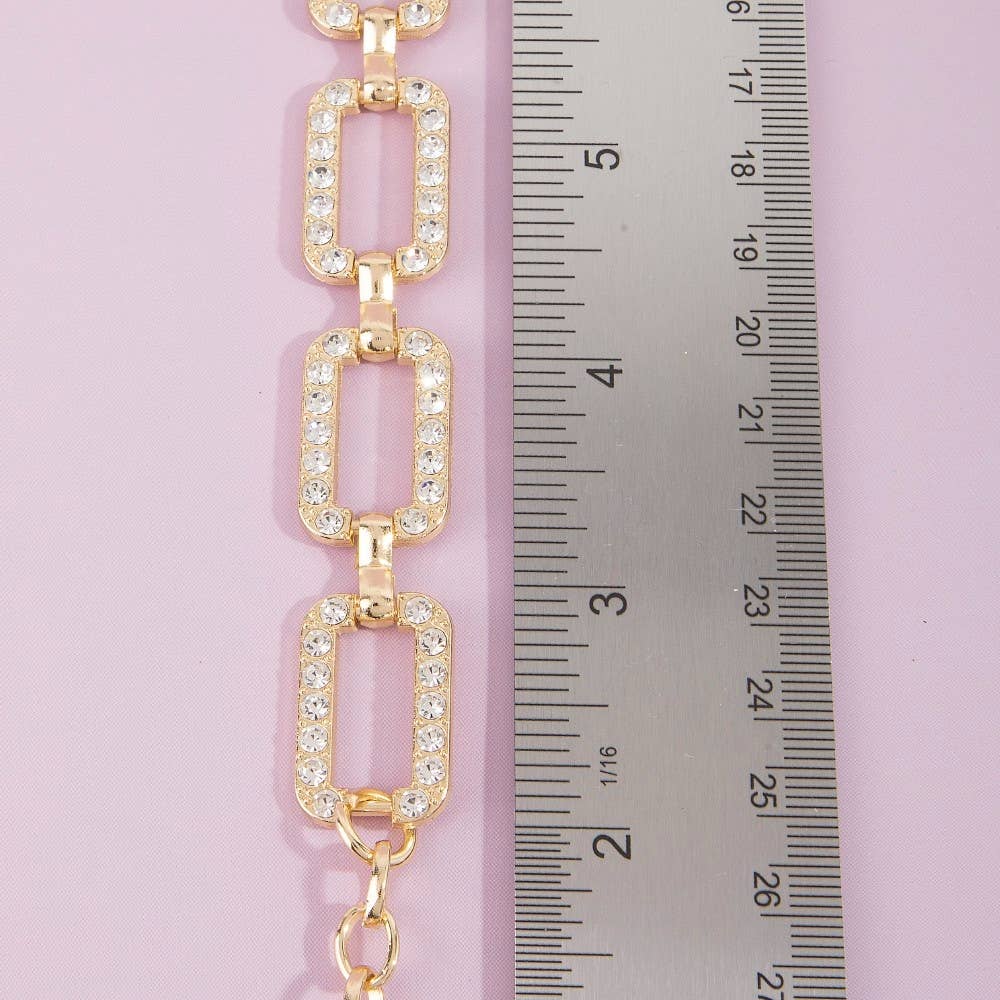 Silver Sparkle Belt Large