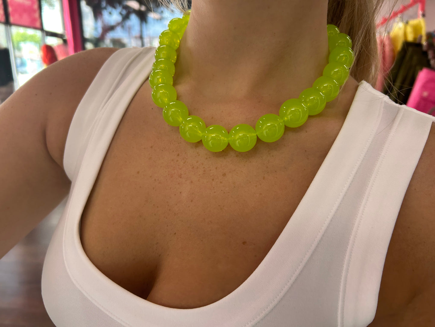 Pop of Color Beaded Necklace