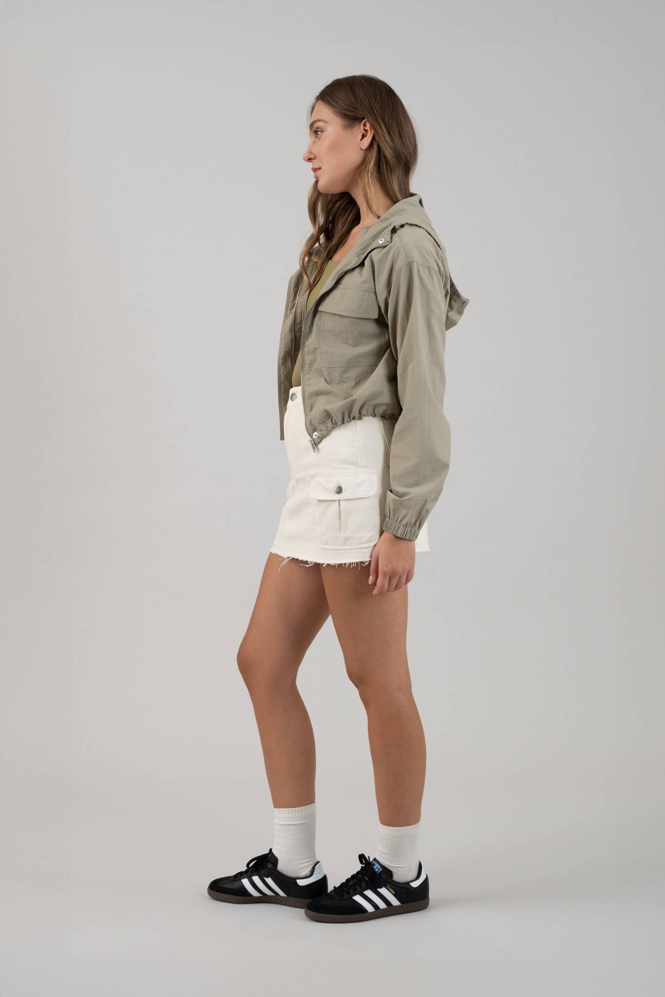 City Breeze Cropped Windbreaker