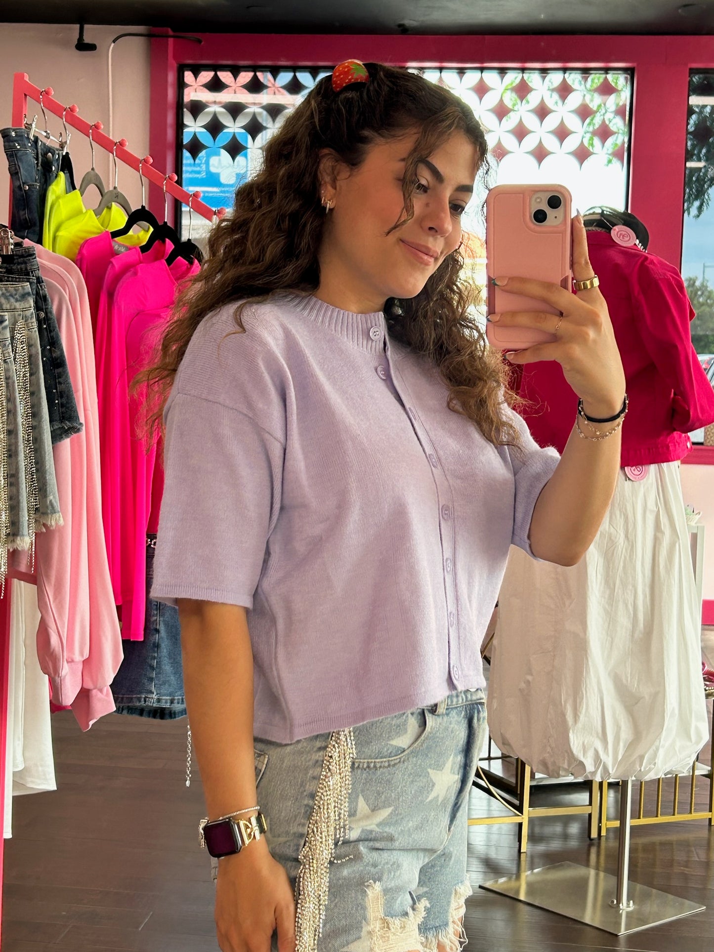 Lavender Knit Sweater