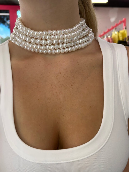Pearl Layered Choker