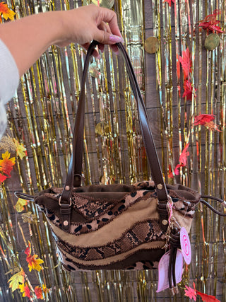 Desert Stitch Shoulder Bag Brown