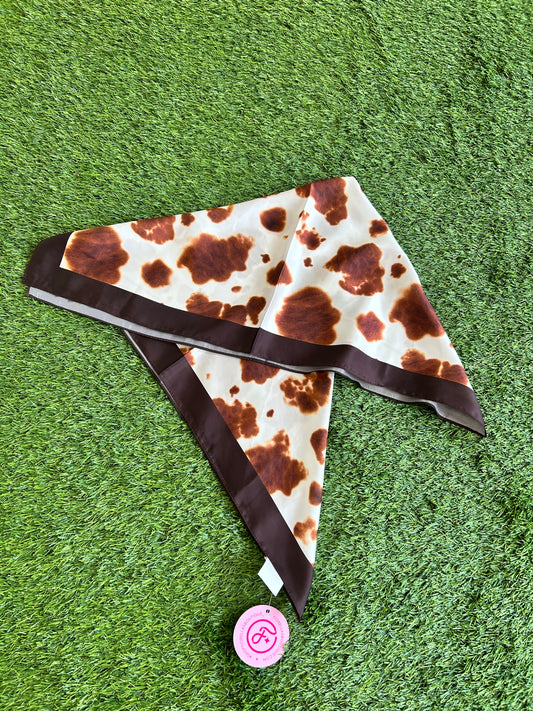 Brown Cow Bandana Scarf