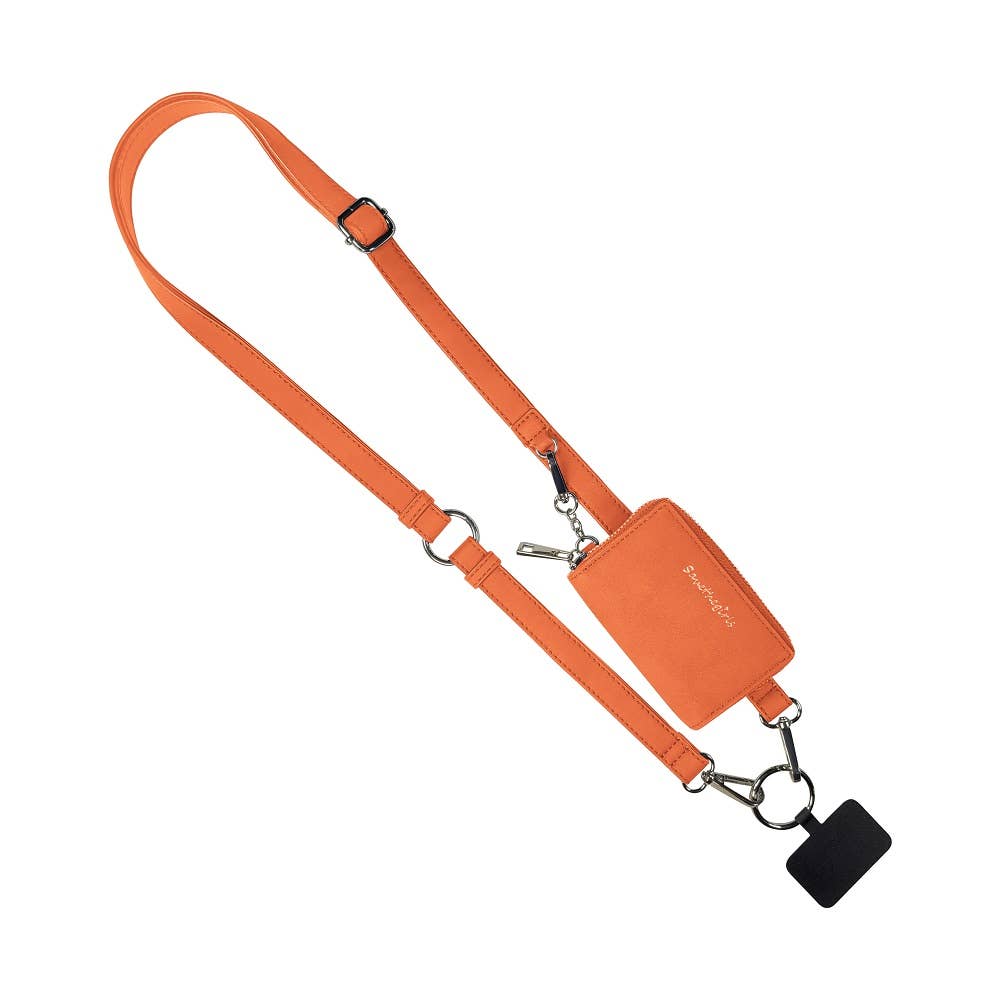 Clip & Go Phone Lanyard RFID Brown
