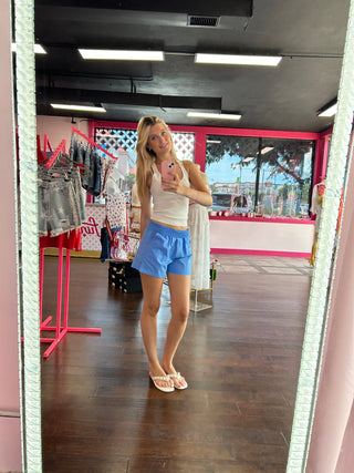Linen Shorts W/ Pockets