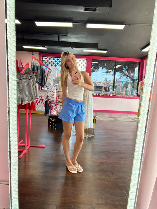 Linen Shorts W/ Pockets
