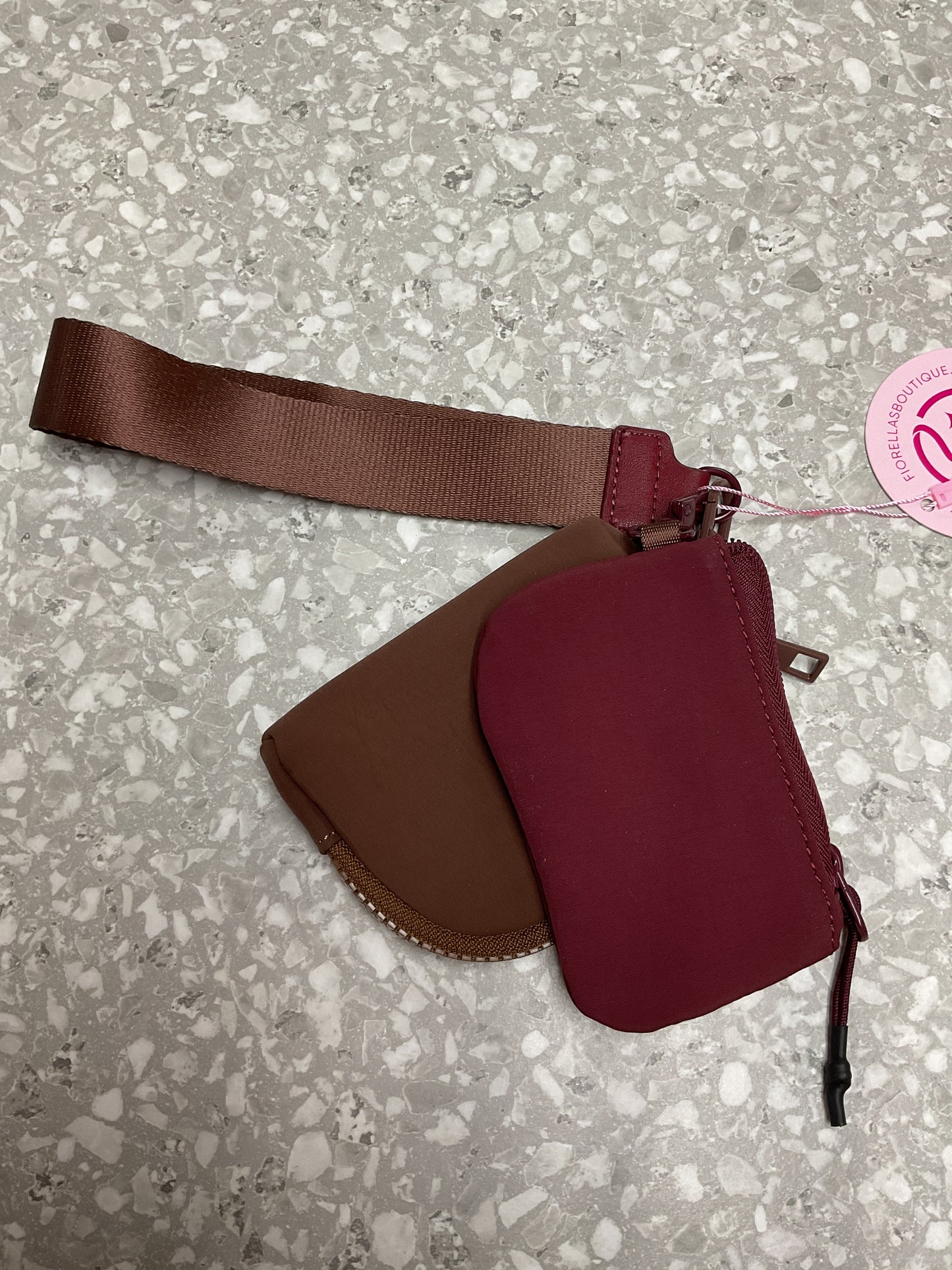 Double Take Wristlet – Mocha + Merlot