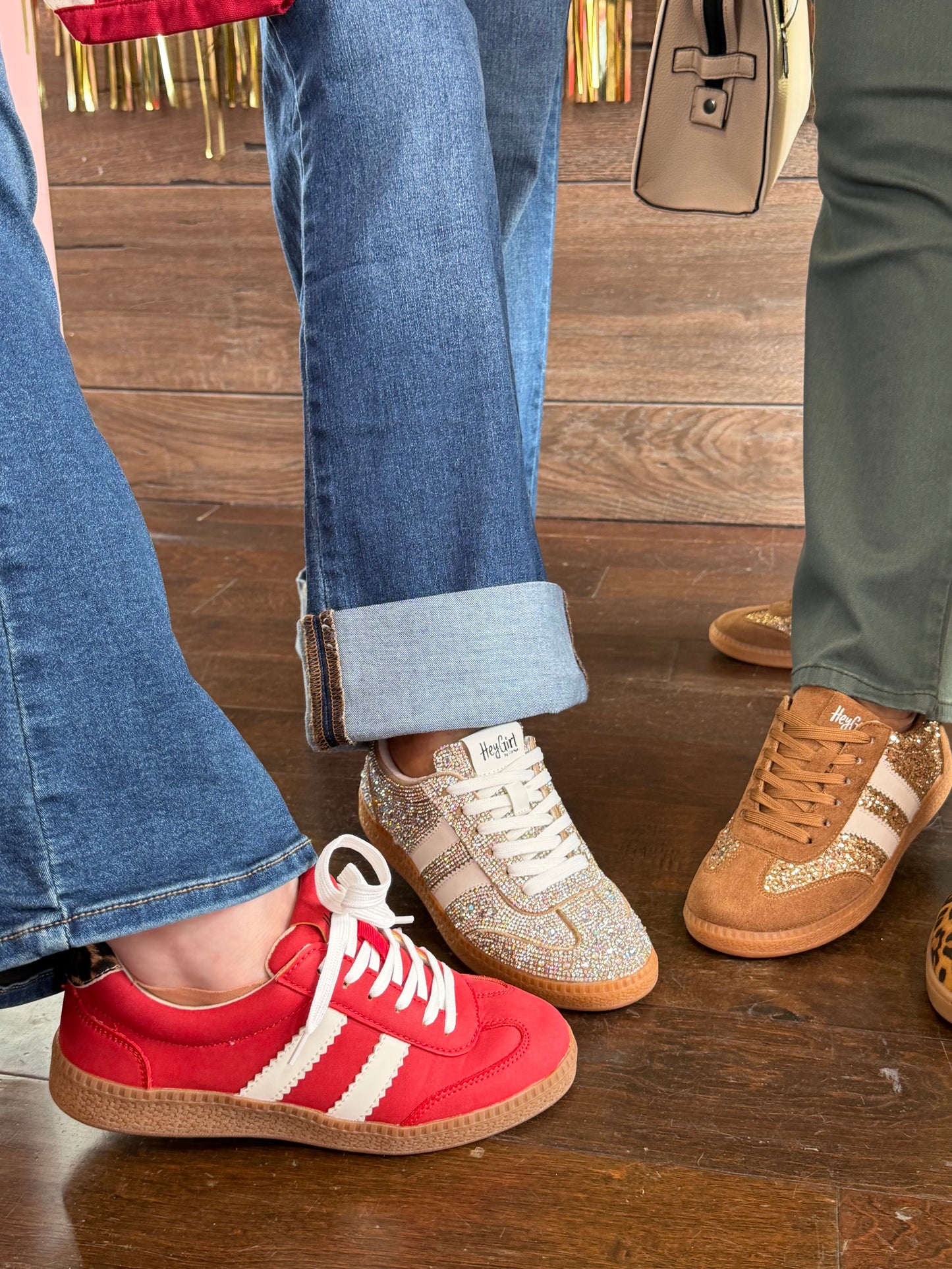 Heads Up Rhinestone Sneakers
