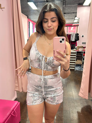 Sequin Star Shorts