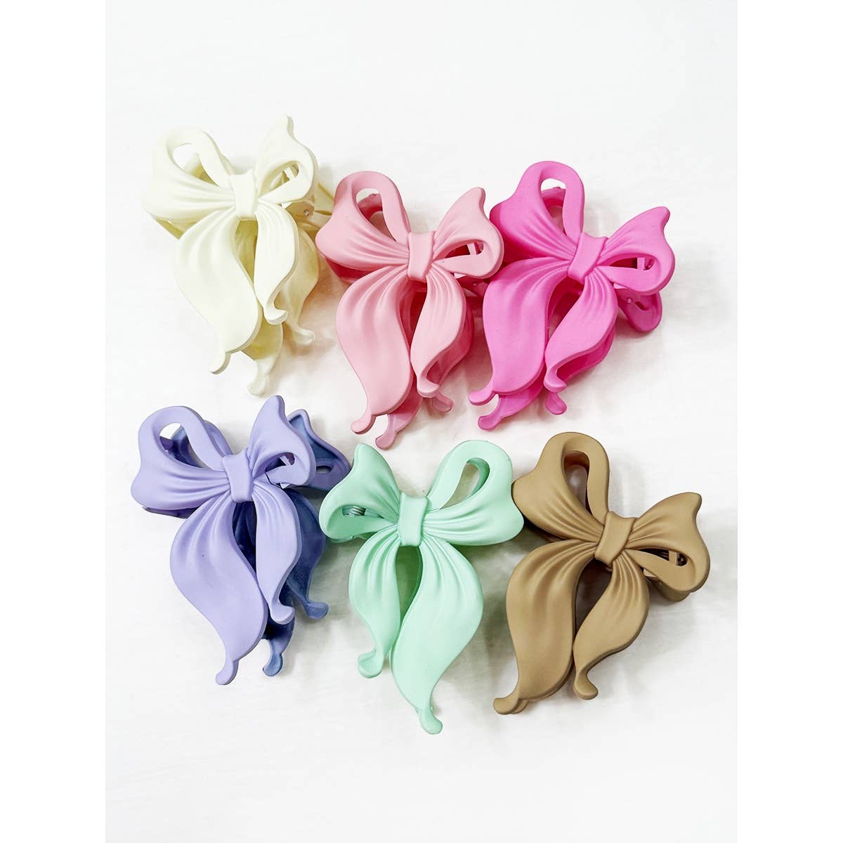 Matte Bow Hair Clip Claw