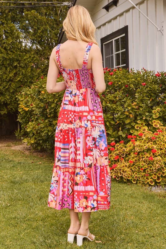 Curvy Pink Tropics Dress