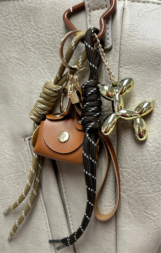Bag Charm Rope Brown