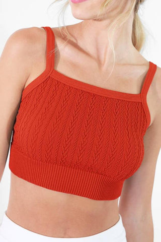 Cable Knit Bralette (9 colors)