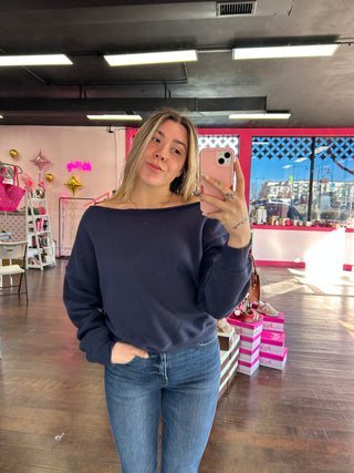 Off The Shoulder Sweatshirt