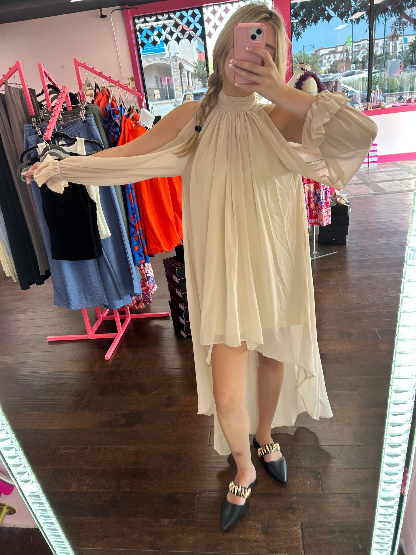 Golden Hour Hi-Low Dress