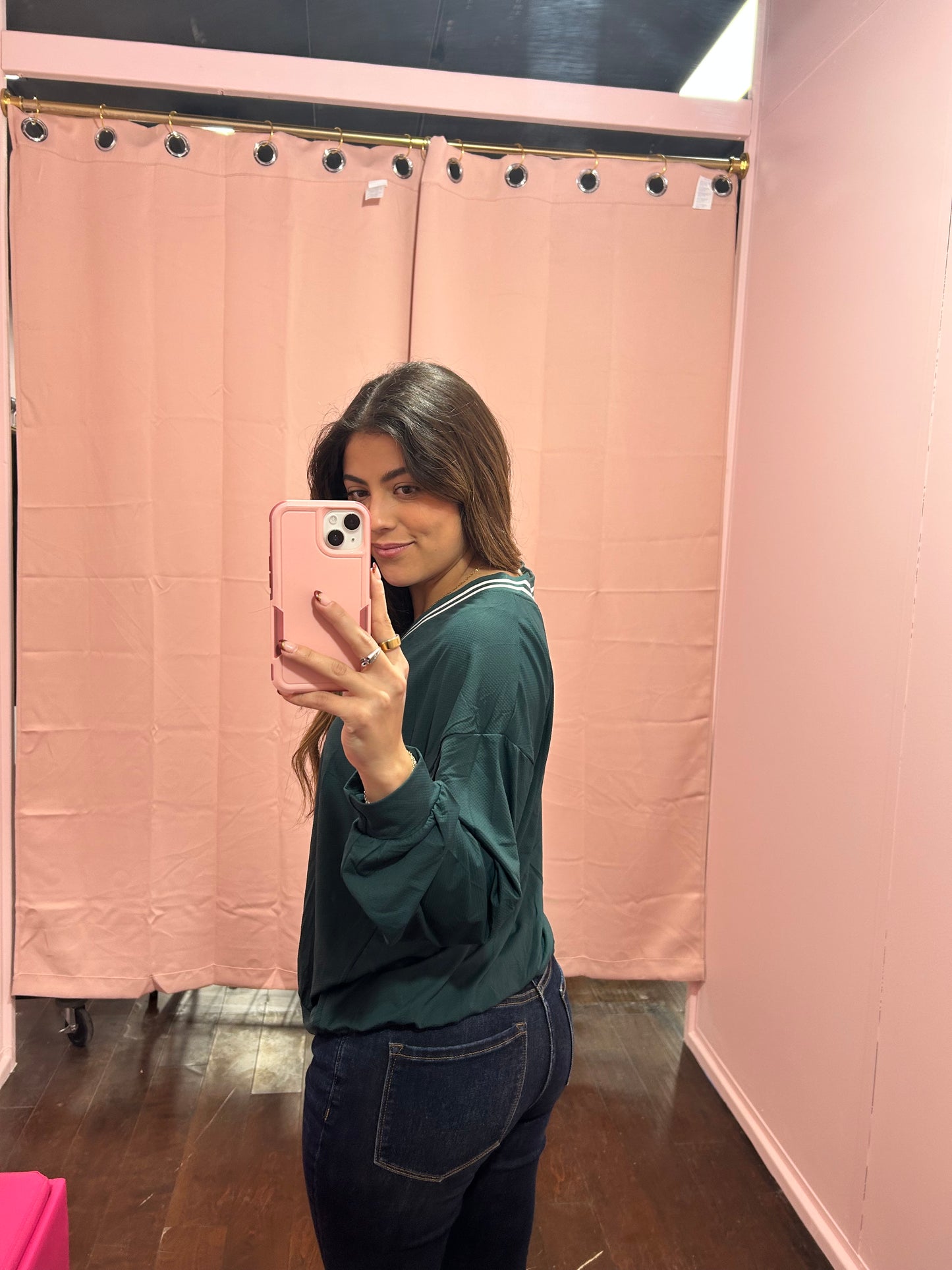 Varsity Top Midnight Green