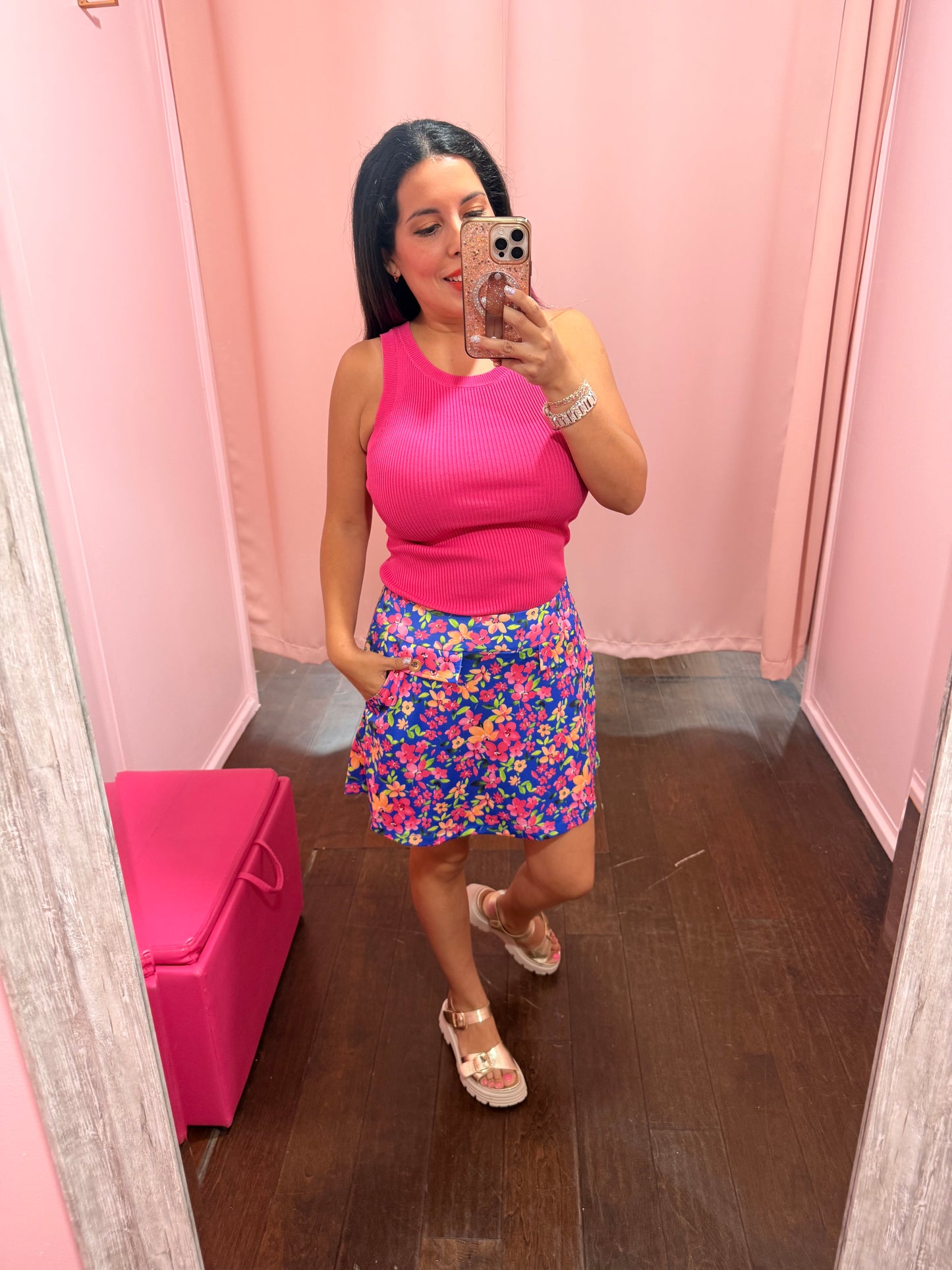 Knit Tank Pink
