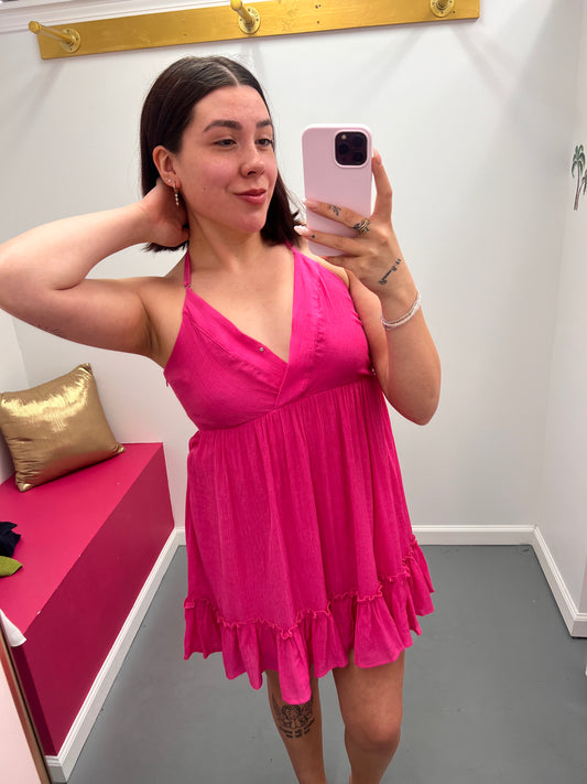 Lattice Open Back Dress