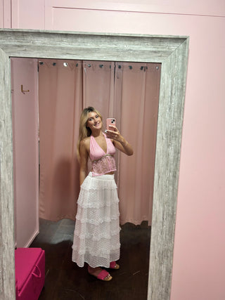 Pink Paradise Halter Top
