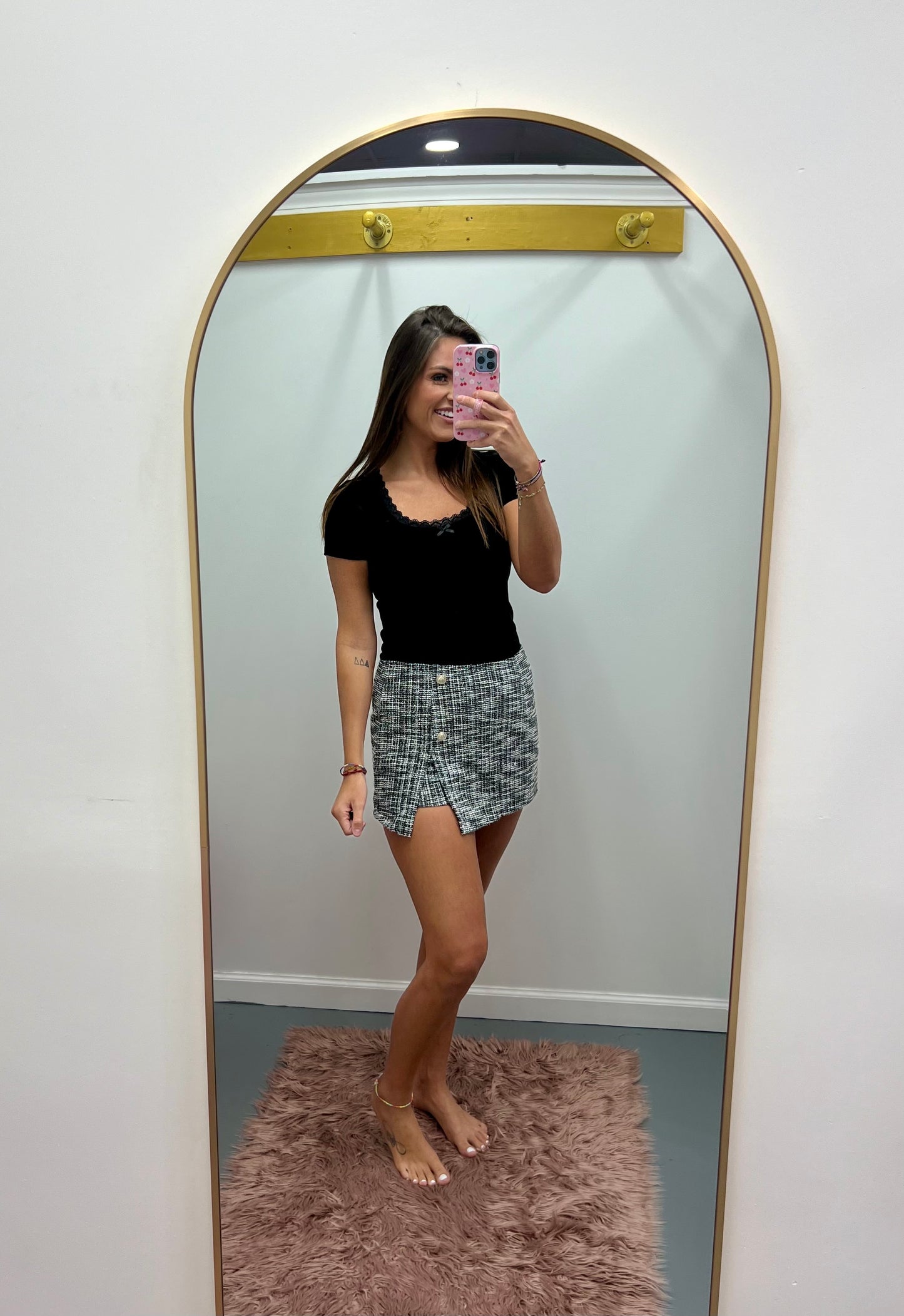 Tweed Skorts Black