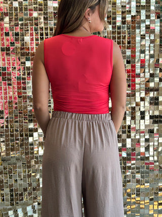 Sleveless Ruched Tank
