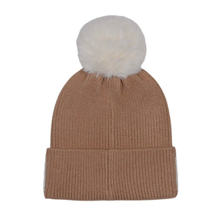 Dog Mom Pompom Knit Beanie
