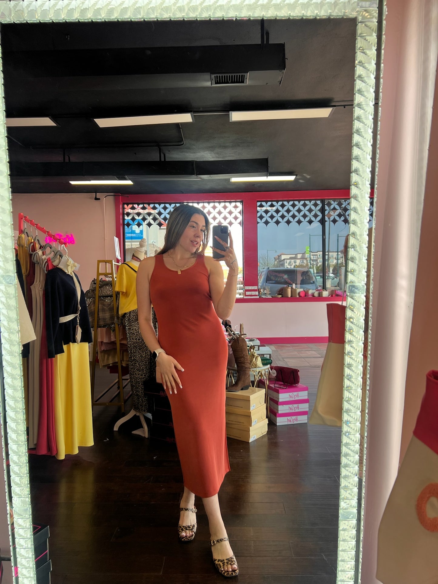 Luxe Tank Maxi Dress Sunset