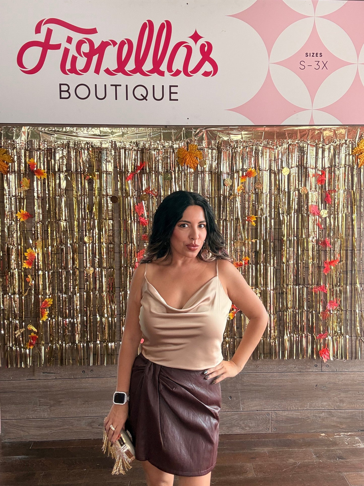 Satin Cowl Crop Cami Champagne