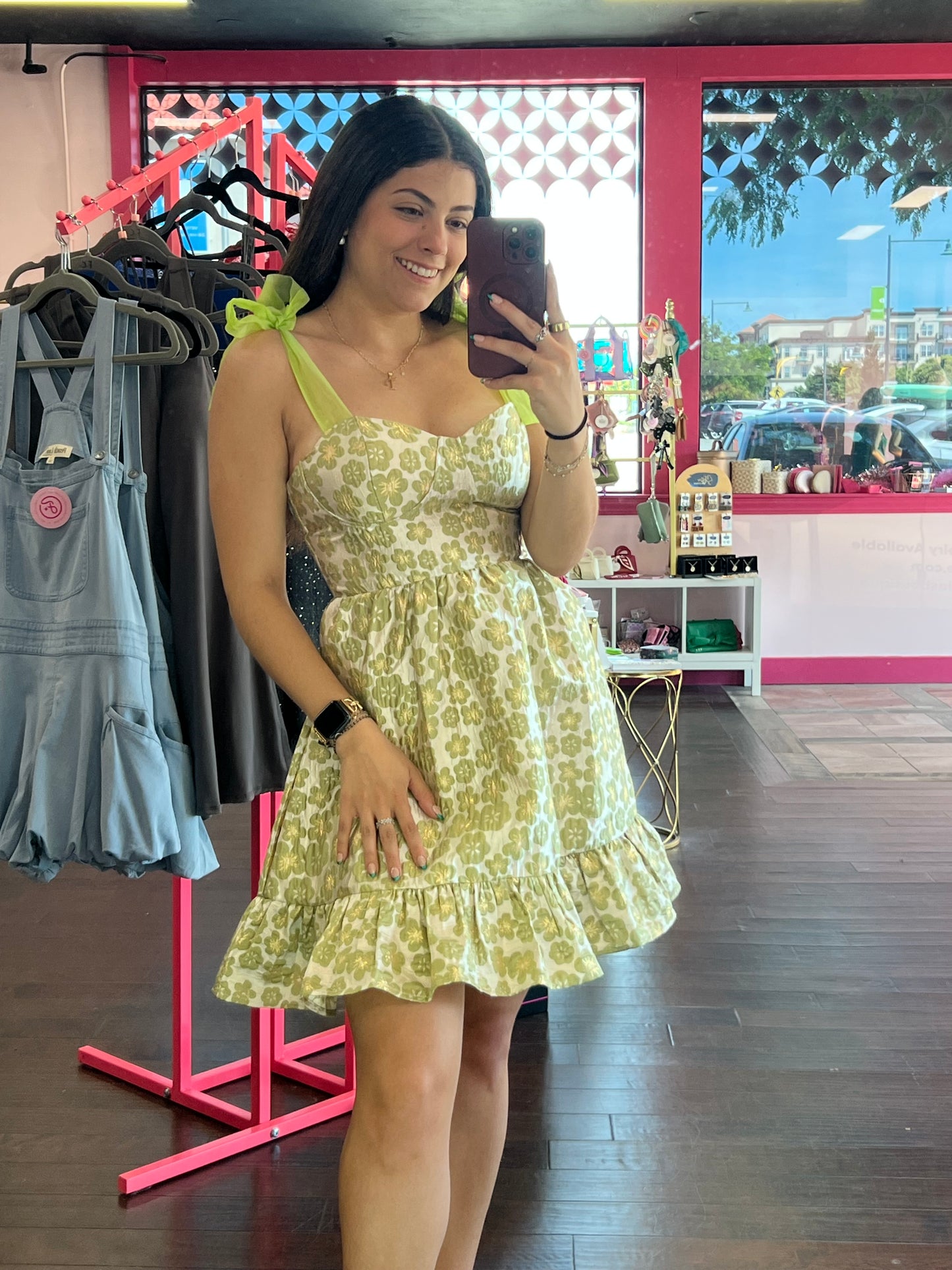 The Sweet Bloom Dress Green