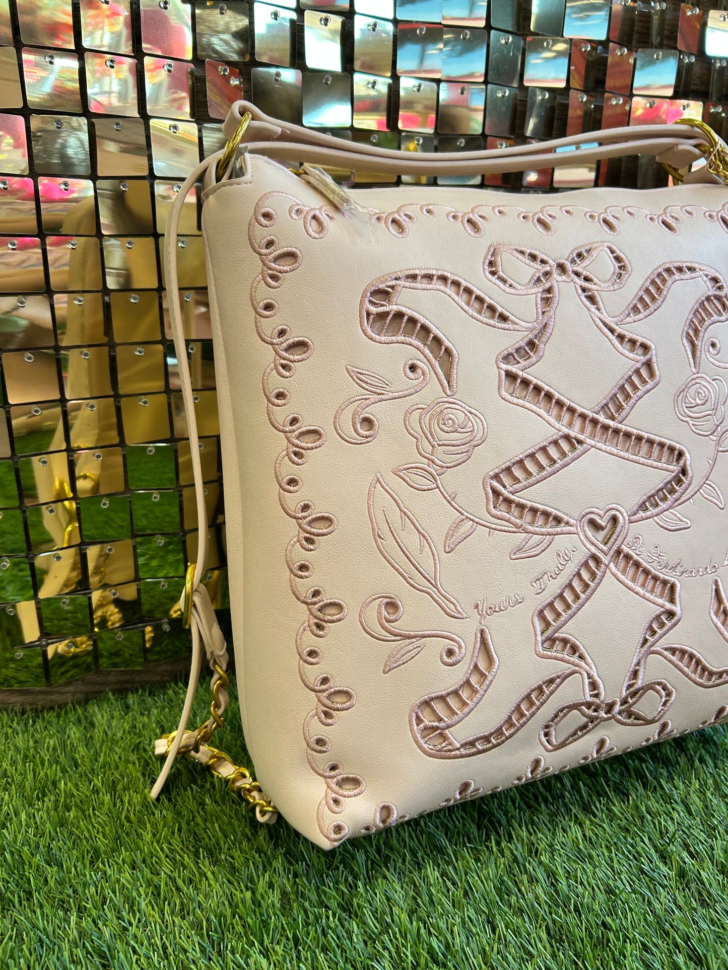 Ribbon Convertible Hobo Backpack