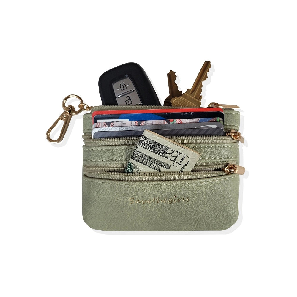 Clip & Go Chain w Pouch Silver