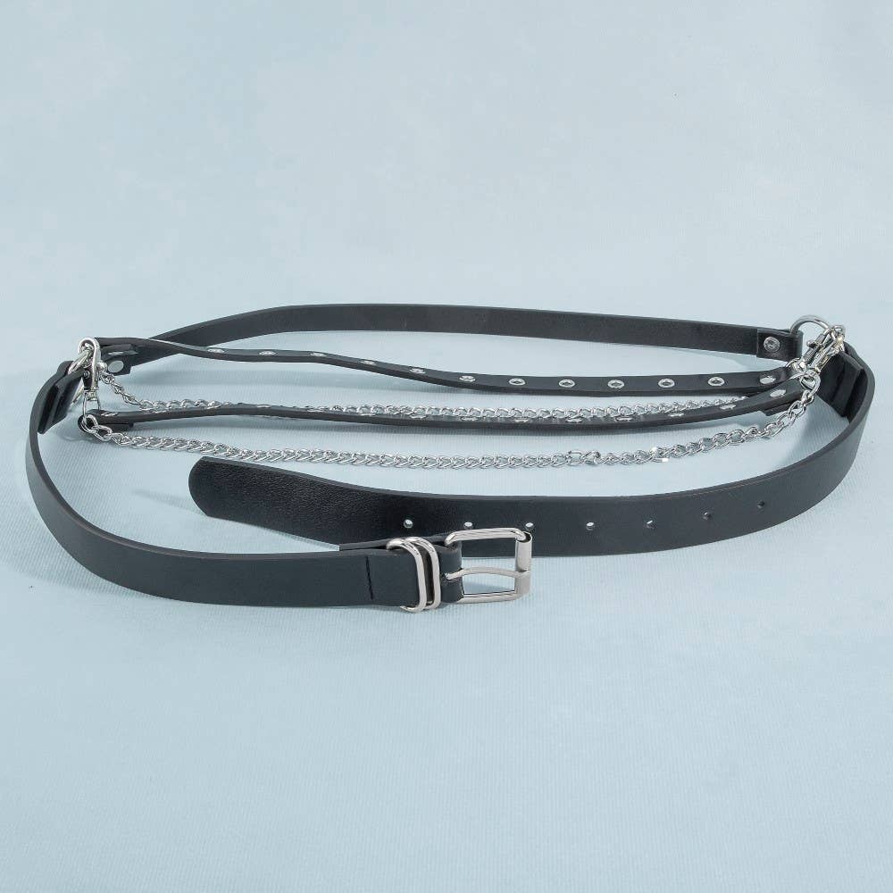 Studded Drape Belt