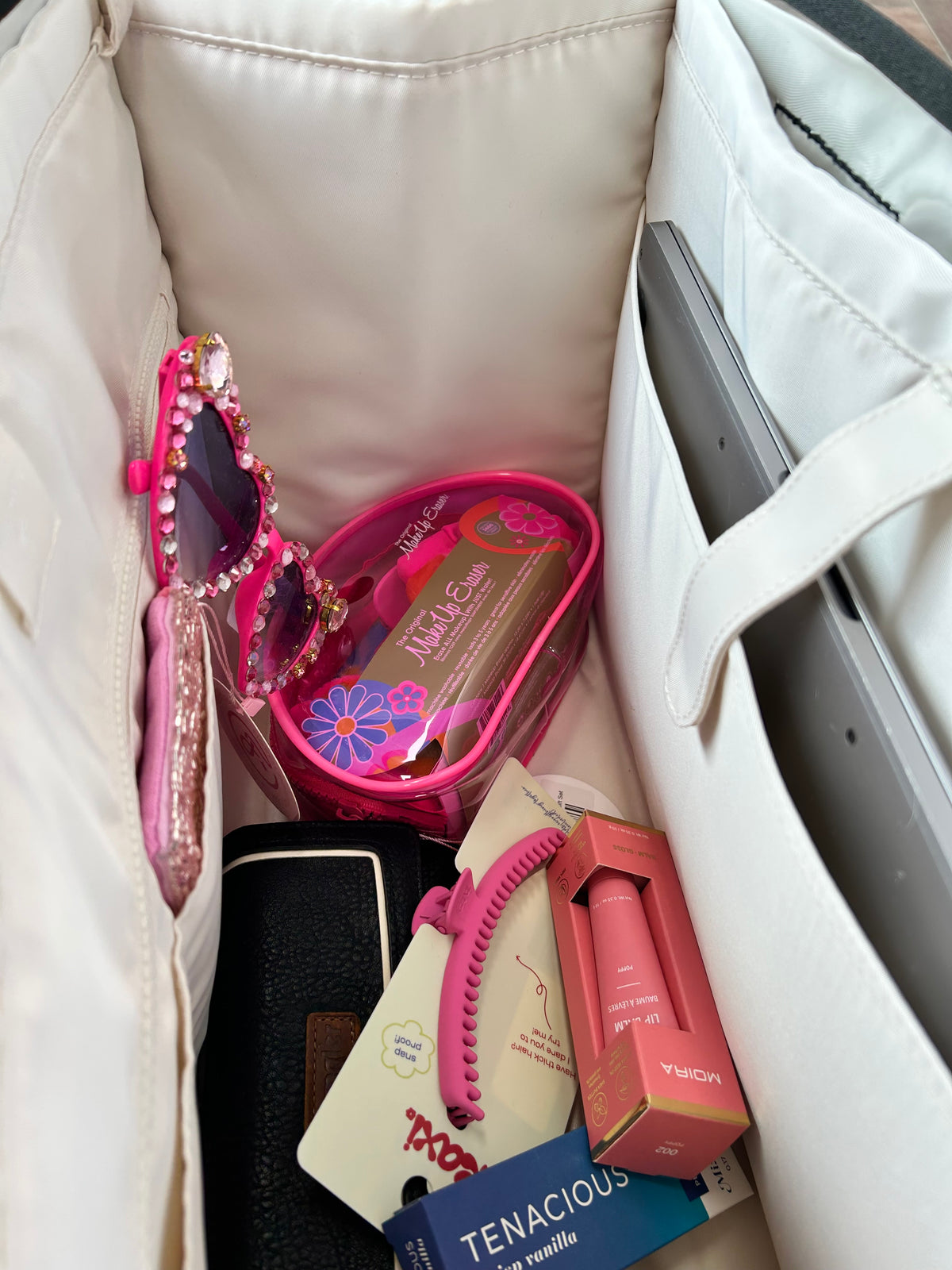 Jelly Tote Organizer Vanilla