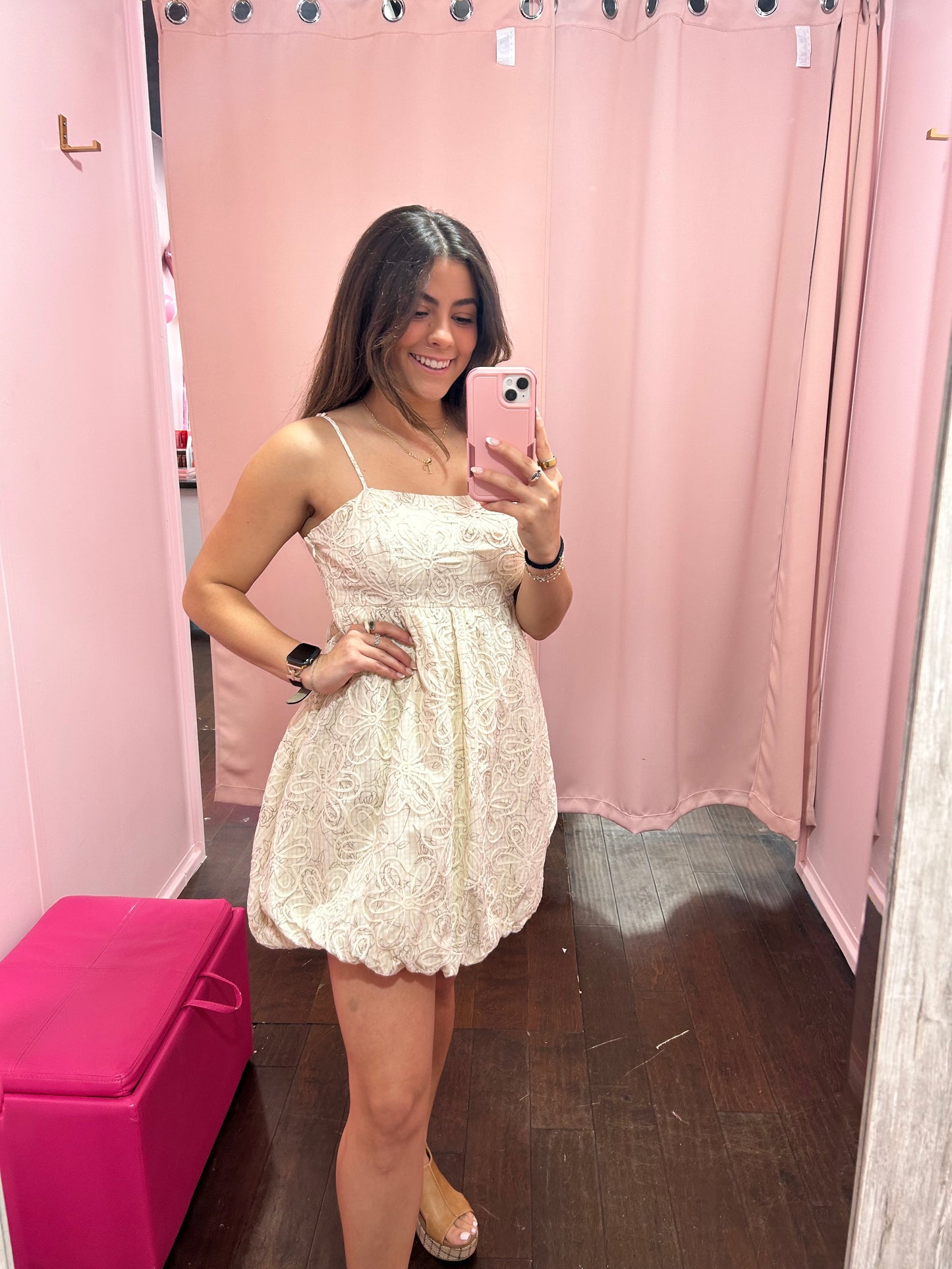 Buttercream Bloom Mini Dress