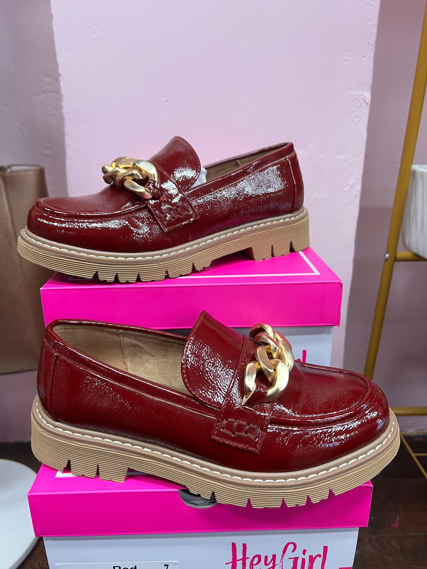 Chain Loafer Wine