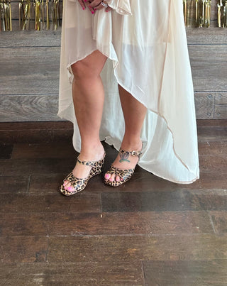 Elevated Leopard Heel
