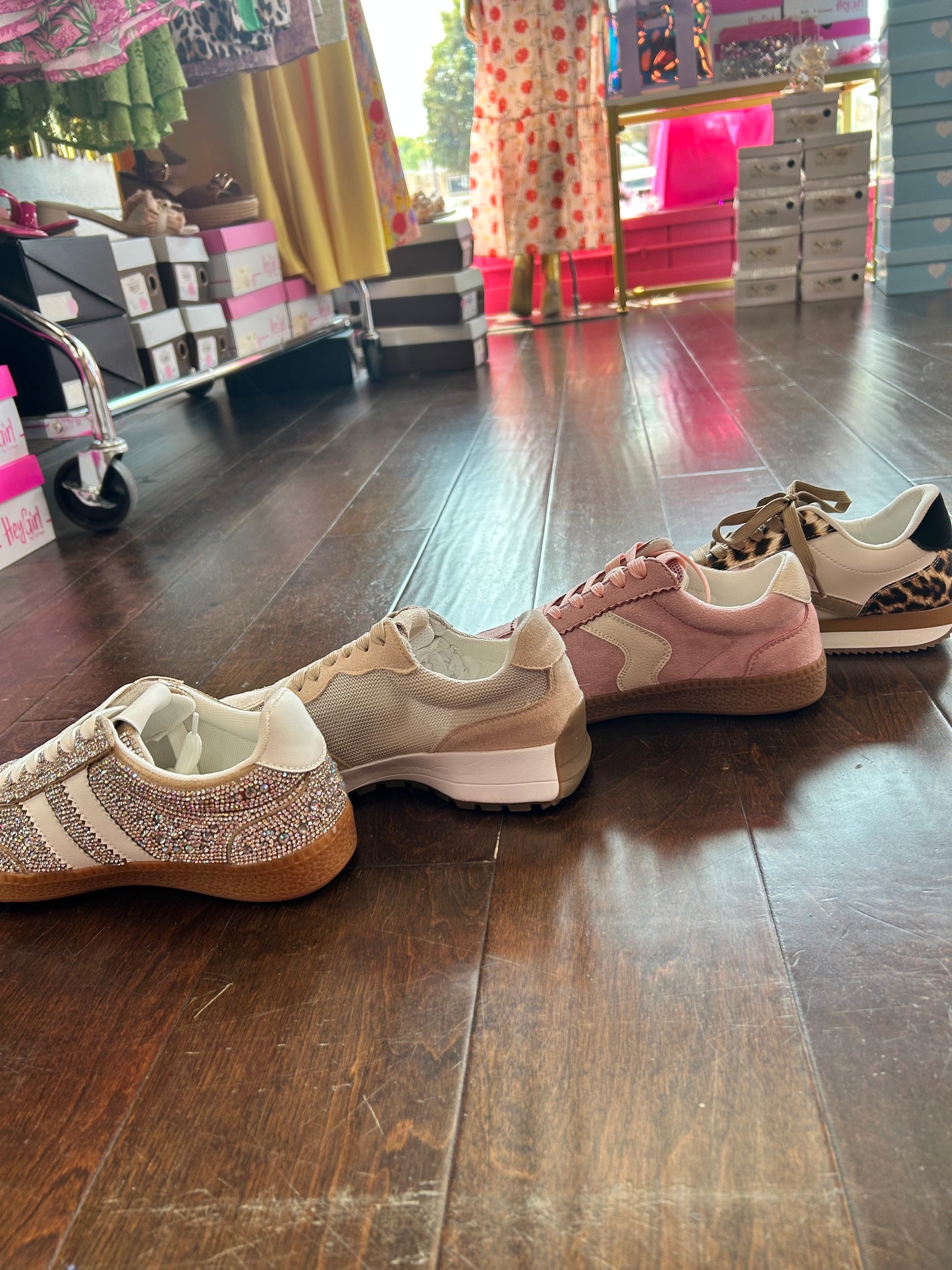 Heads Up Rhinestone Sneakers