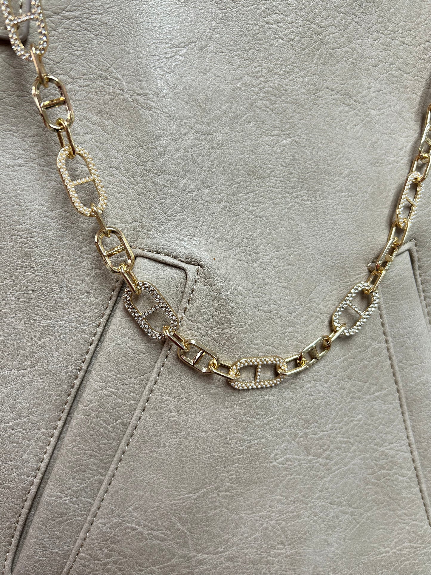 Bag Chain Pearls Sparkle