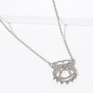Bulldog Cutout Necklace