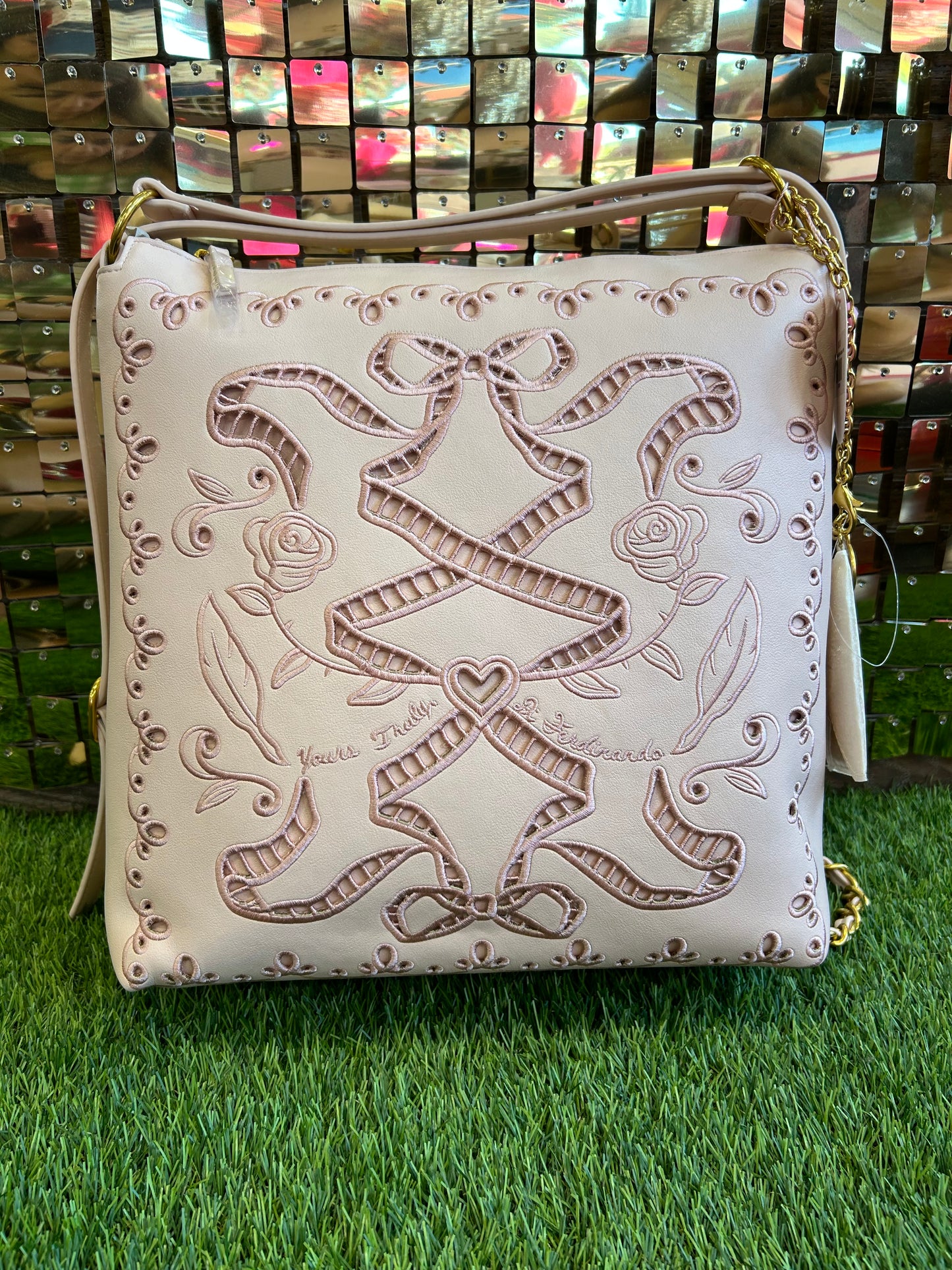 Ribbon Convertible Hobo Backpack