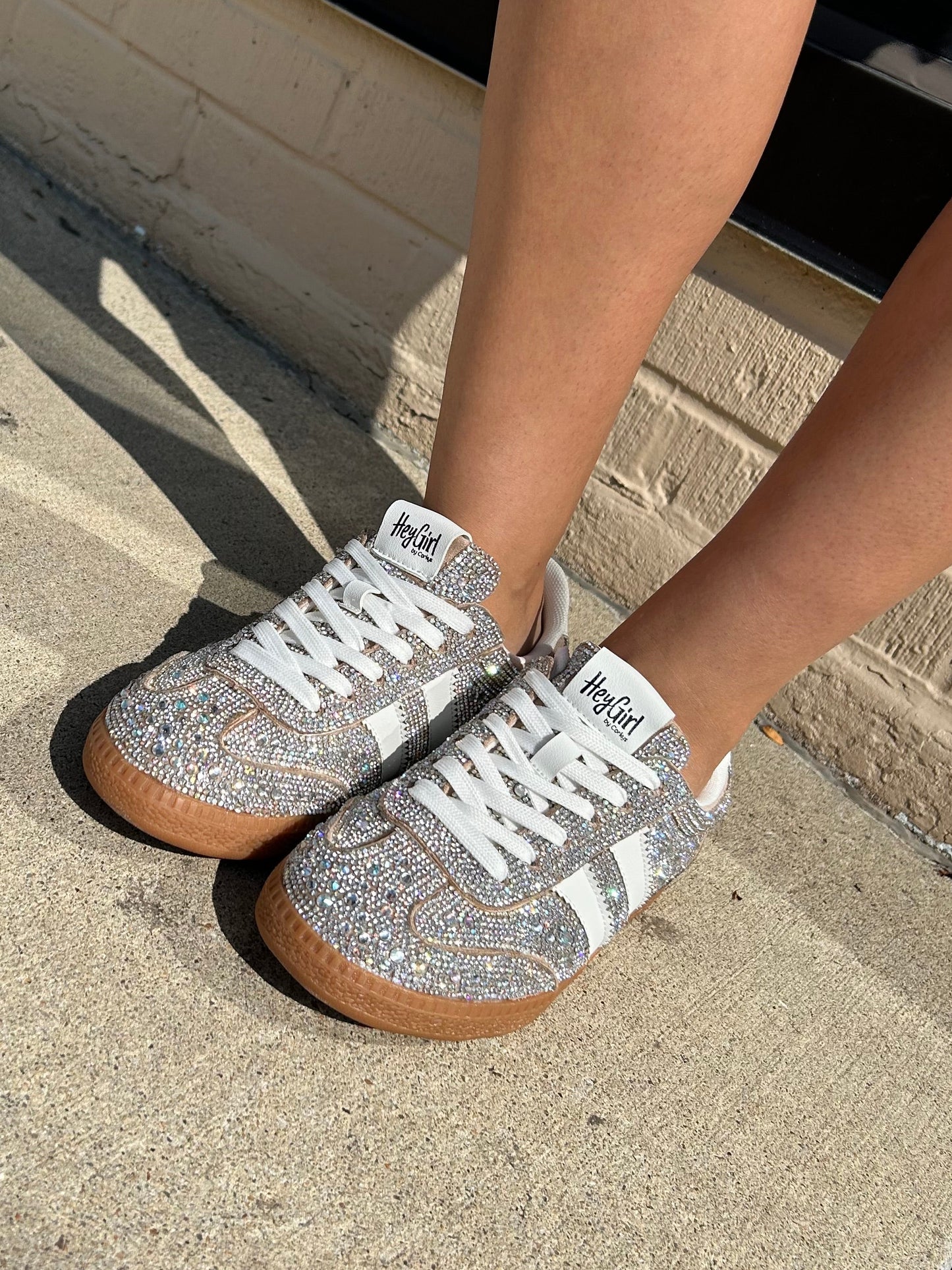 Heads Up Rhinestone Sneakers