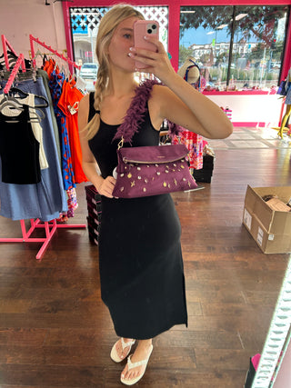 Sugar Talk Clutch Plum