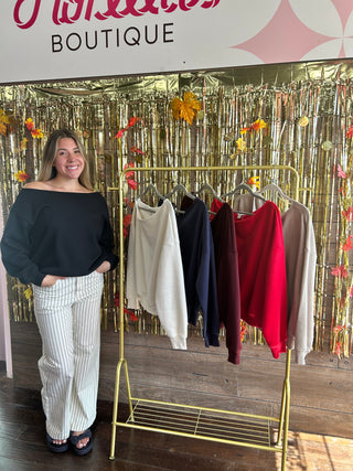 Off The Shoulder Sweatshirt