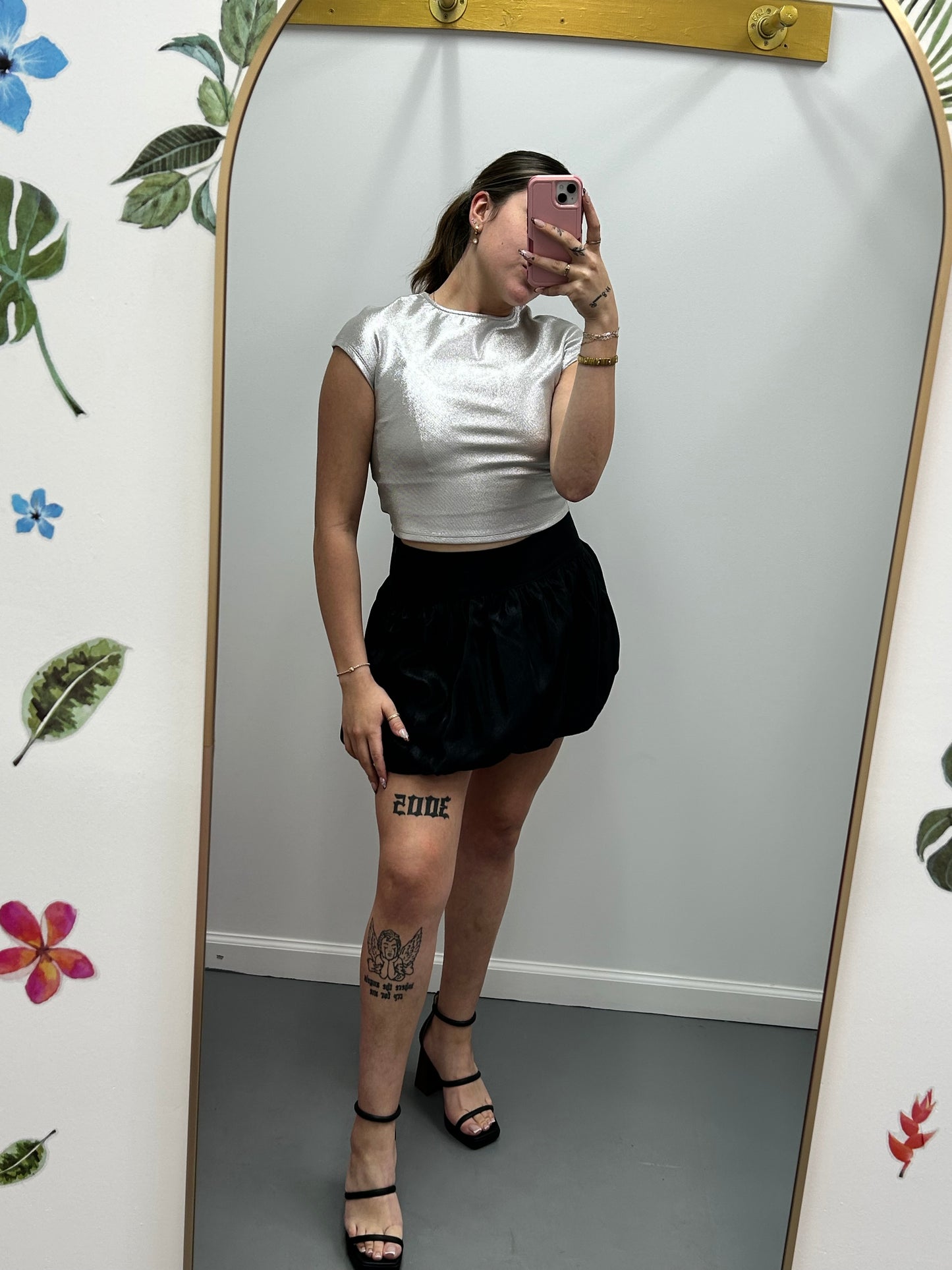 Glow Getter Top Silver