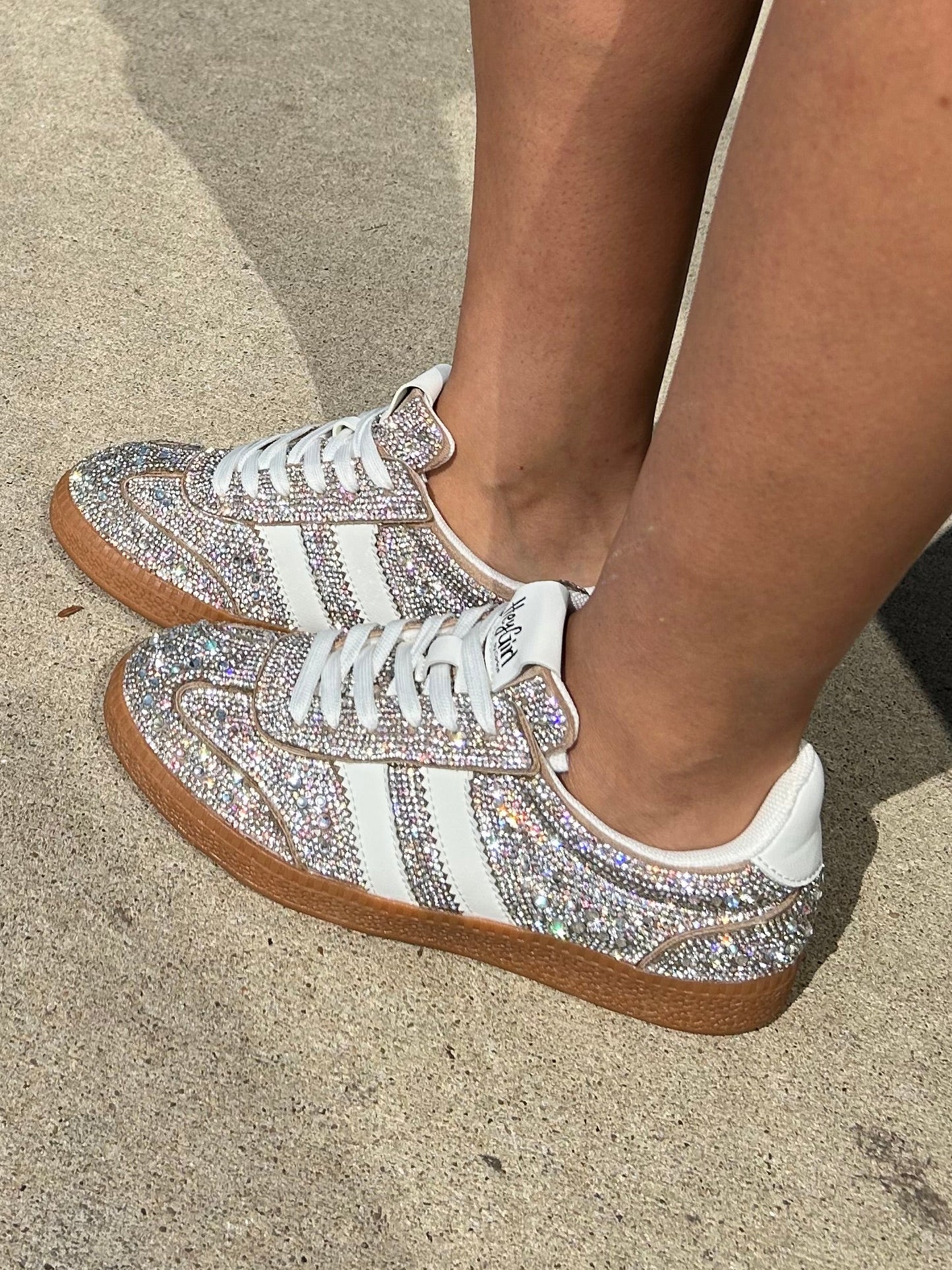 Heads Up Rhinestone Sneakers