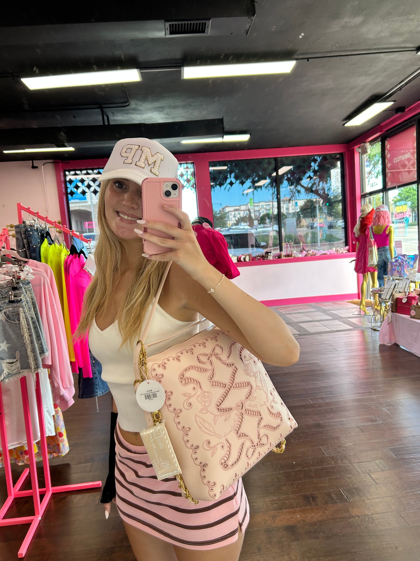 Ribbon Convertible Hobo Backpack