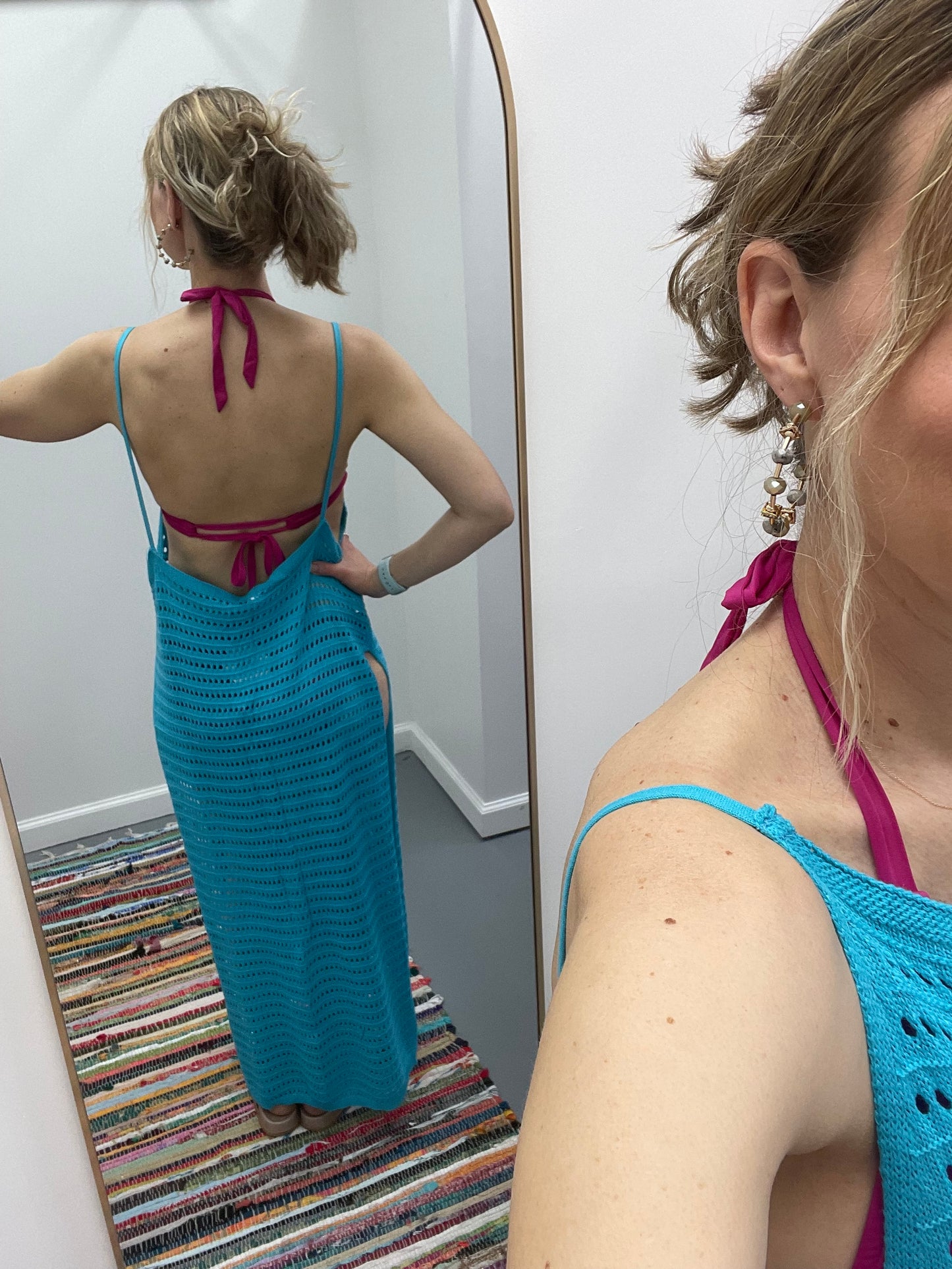 Beach Cover Up Turquoise