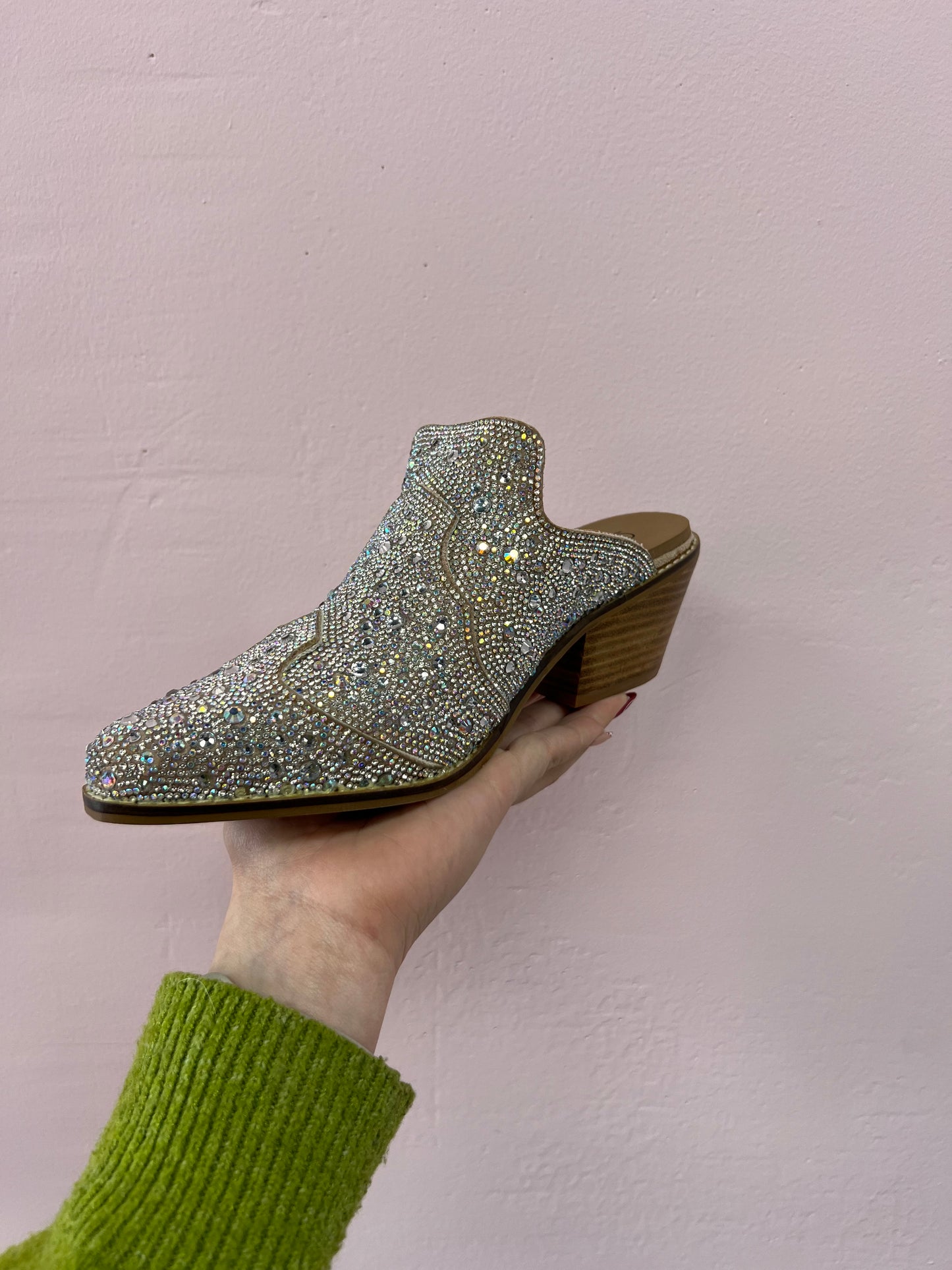 Glam Girl Rhinestone Mules