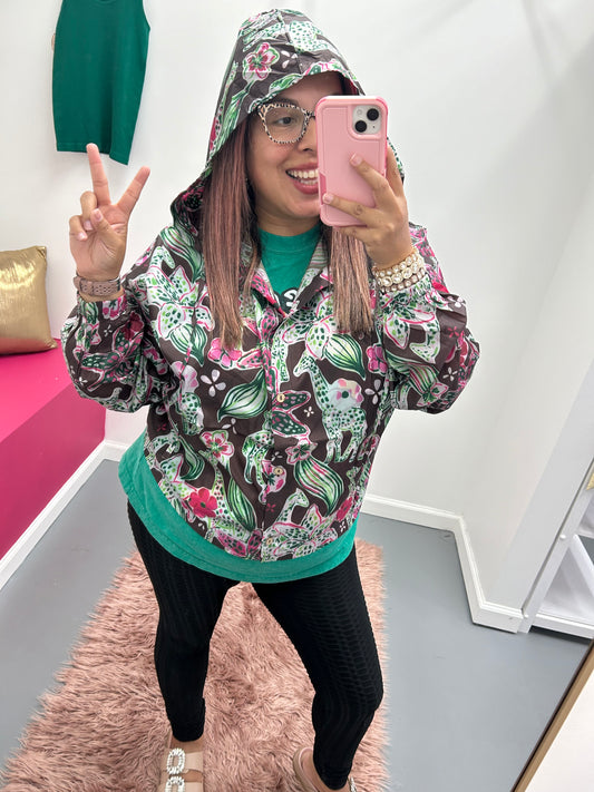 Curvy Windbreaker Jacket