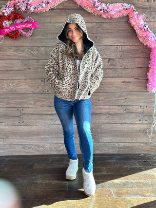 Reversible Luxe Leopard Jacket
